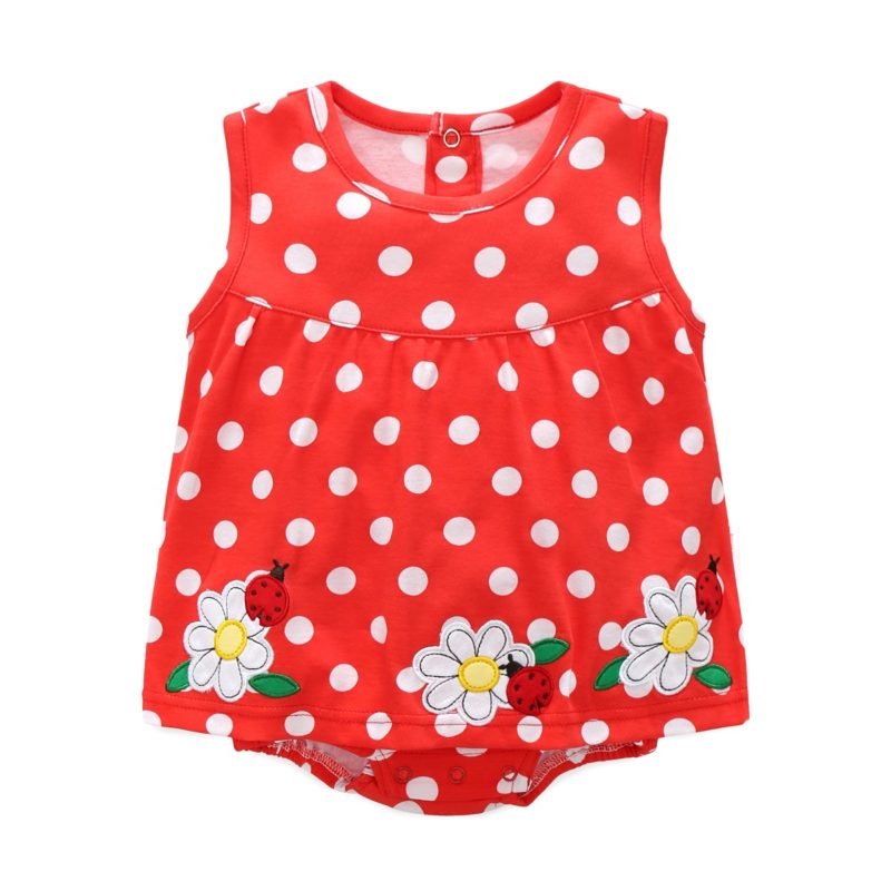 Sleeveless Baby Girl Dress Romper