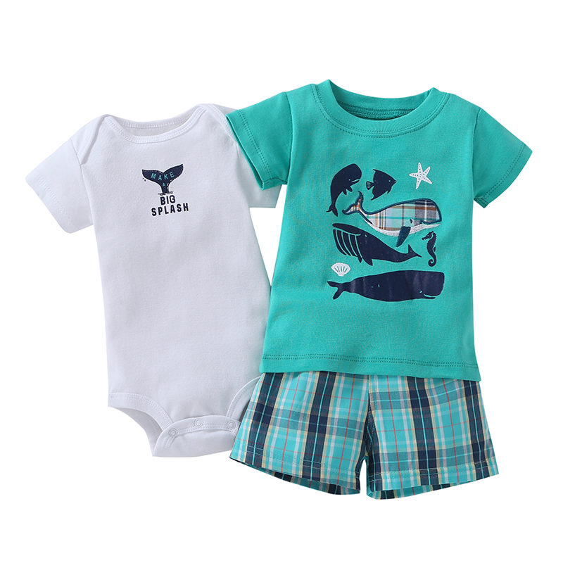 Baby Boy Romper 3Pcs Sets