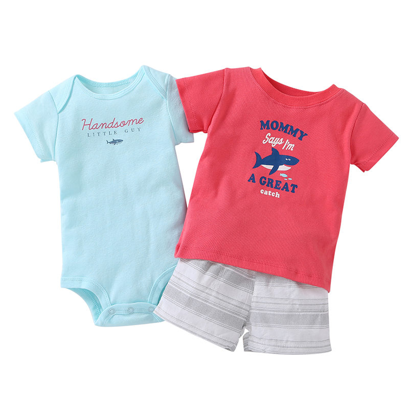 Baby Boy Romper 3Pcs Sets