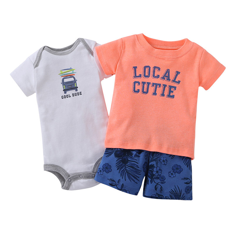 Baby Boy Romper 3Pcs Sets