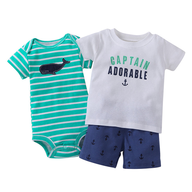 Baby Boy Romper 3Pcs Sets