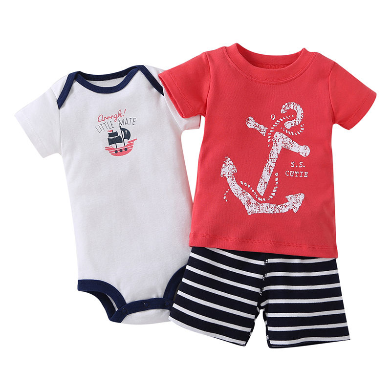 Baby Boy Romper 3Pcs Sets