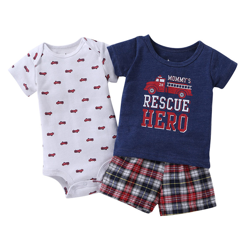 Baby Boy Romper 3Pcs Sets