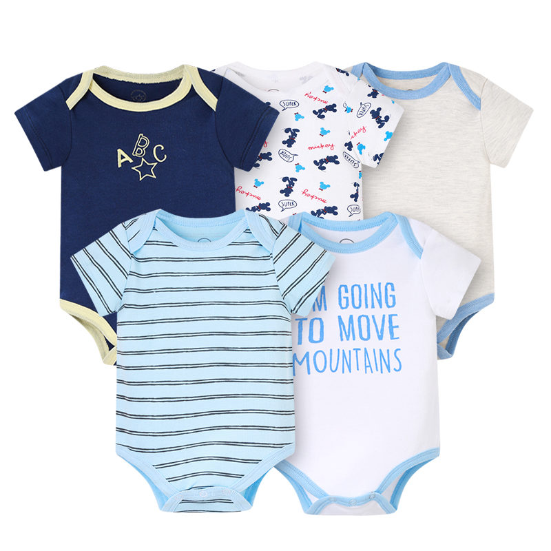 Newborn Baby Rompers 5Pcs Set