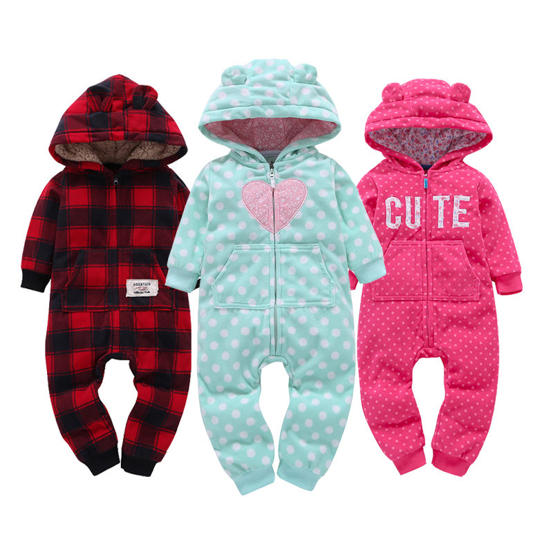 Zipper Romper Baby Cotton Hoodie