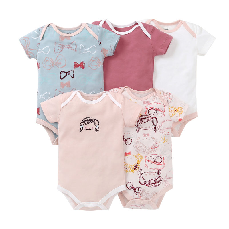 Baby Short Romper 5Pcs Set