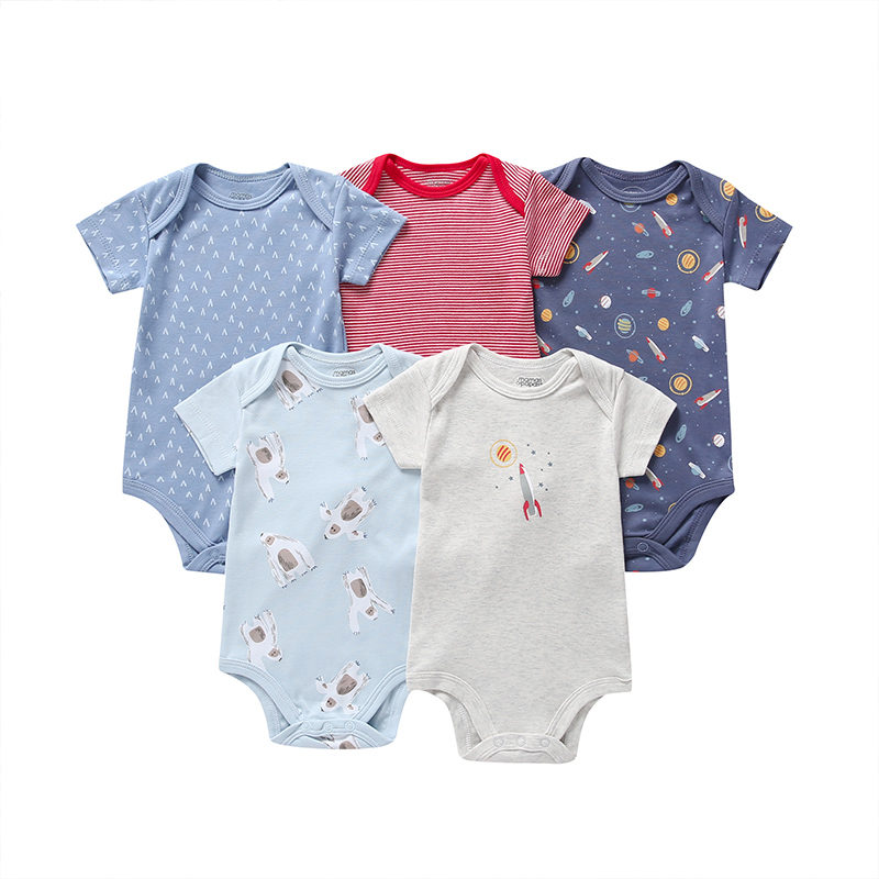 Baby Short Romper 5Pcs Set