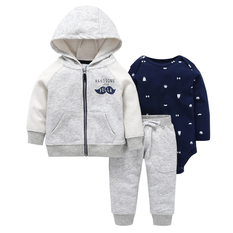 Baby Romper Sets 3Pcs Infant Jumpsuit