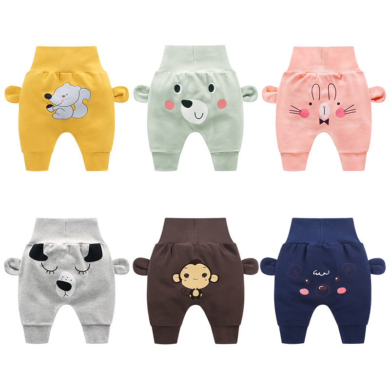 Baby Pp Pants For Unisex Cartoon Pattern