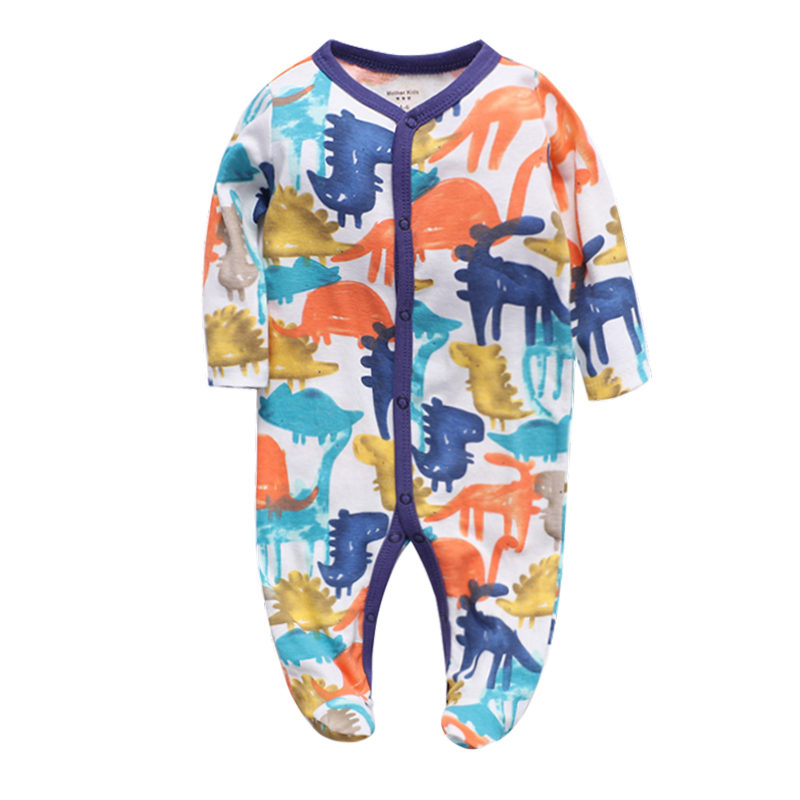 Cotton Romper Baby One-Piece Unisex Long Sleeve