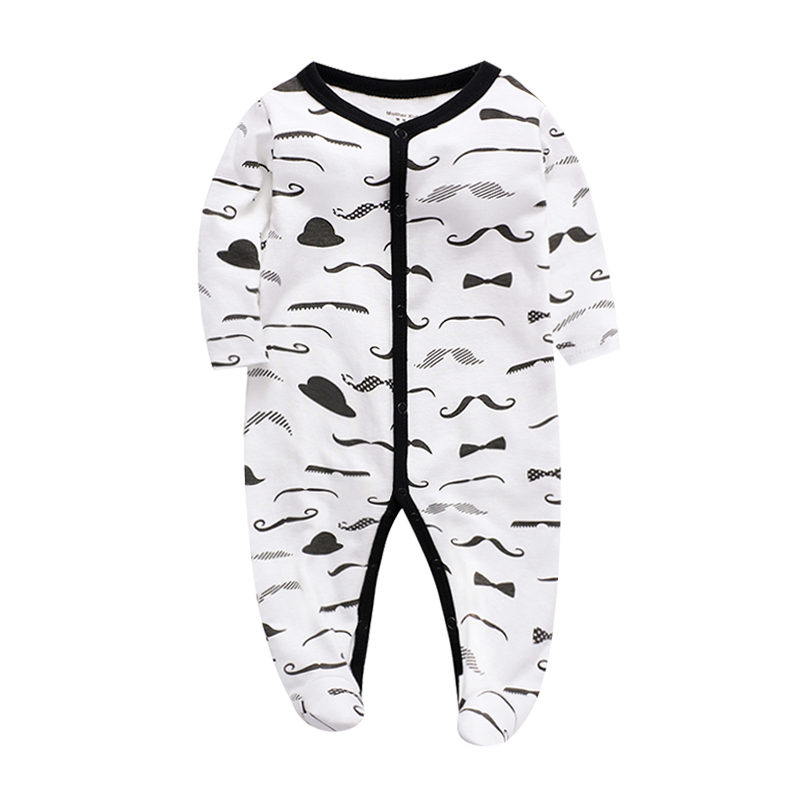 Cotton Romper Baby One-Piece Unisex Long Sleeve