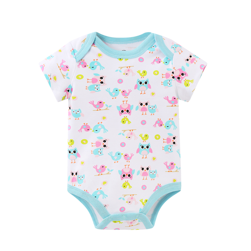 Baby Romper Suits 5Pcs With Cute Print