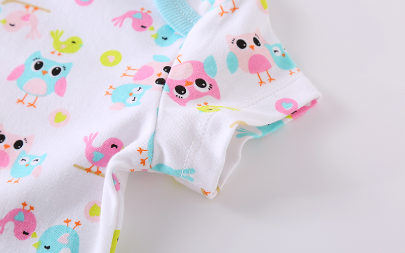 Baby Romper Suits 5Pcs With Cute Print