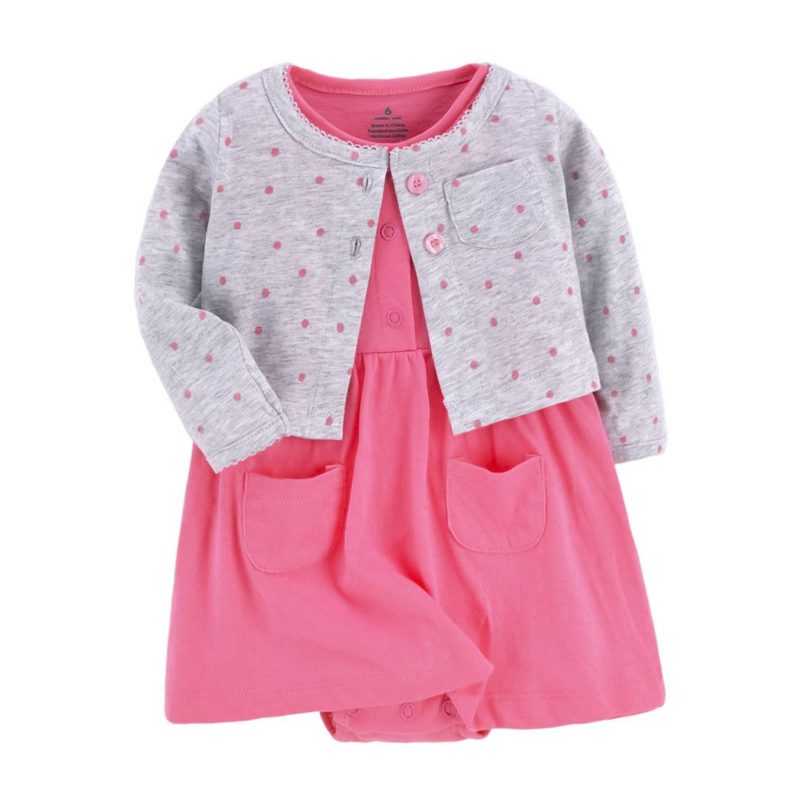 Baby Girl Rompers Dress With Jacket