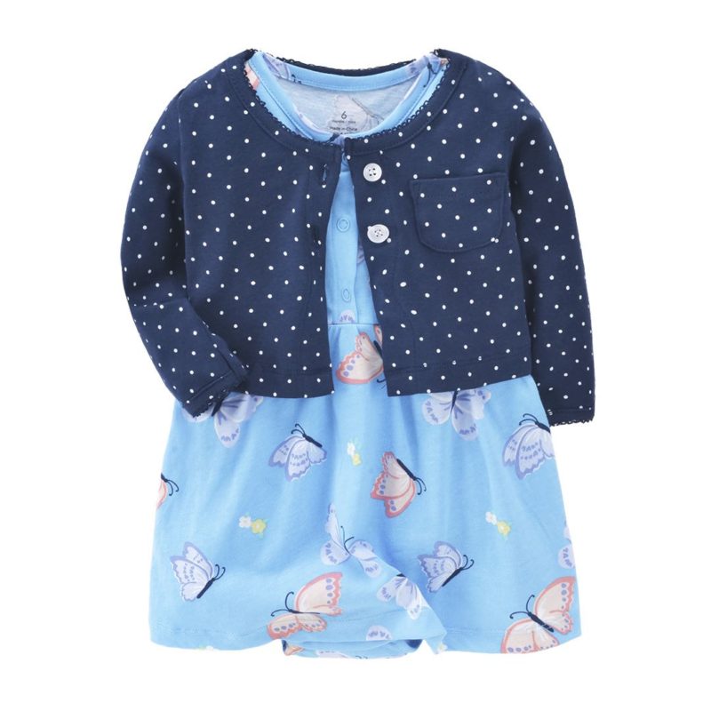 Baby Girl Rompers Dress With Jacket