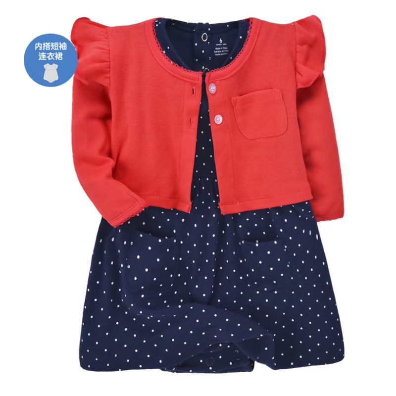 Baby Girl Rompers Dress With Jacket