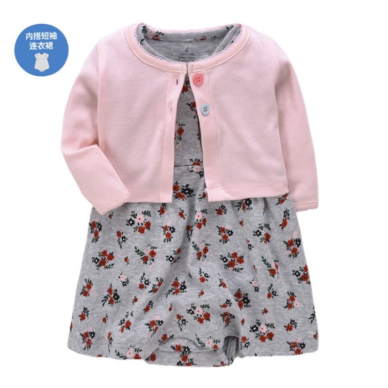 Baby Girl Rompers Dress With Jacket