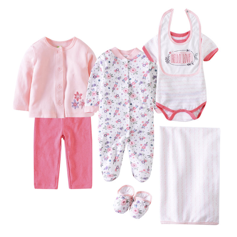 Baby Romper Suits 8 Pcs wholesale newborn clothes