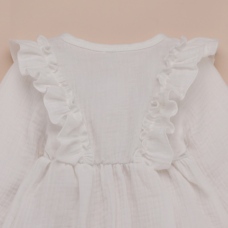 Dress For Baby Girl Plain Dyed Clothes