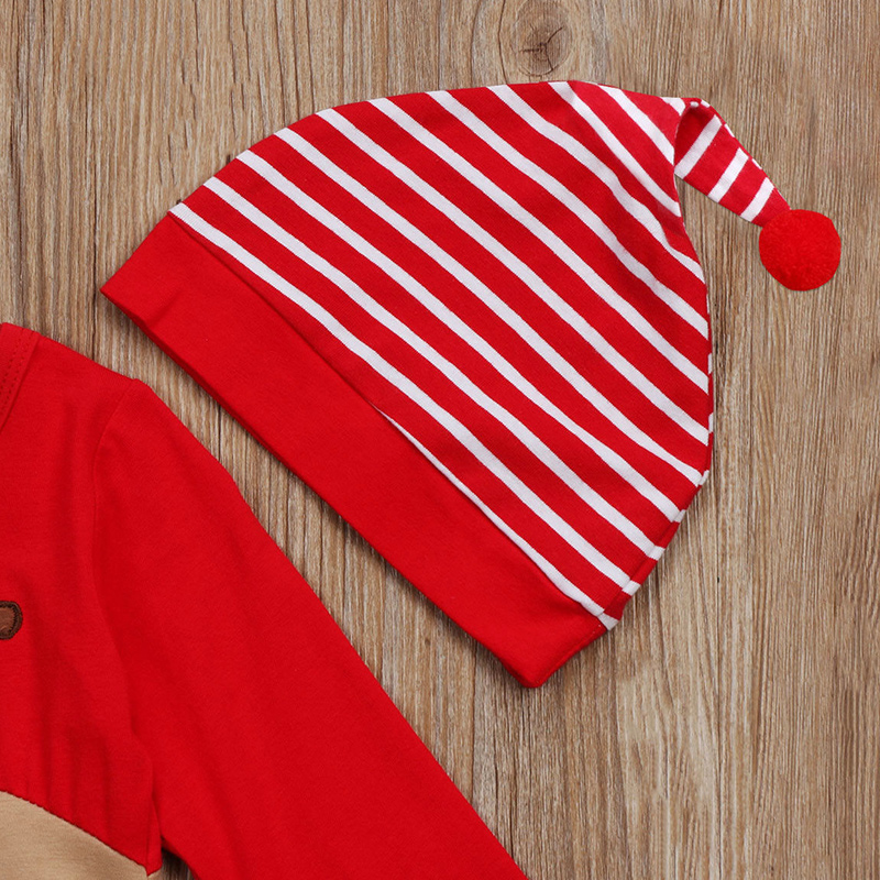 Newborn Jumpsuit Christmas Costume With Hat