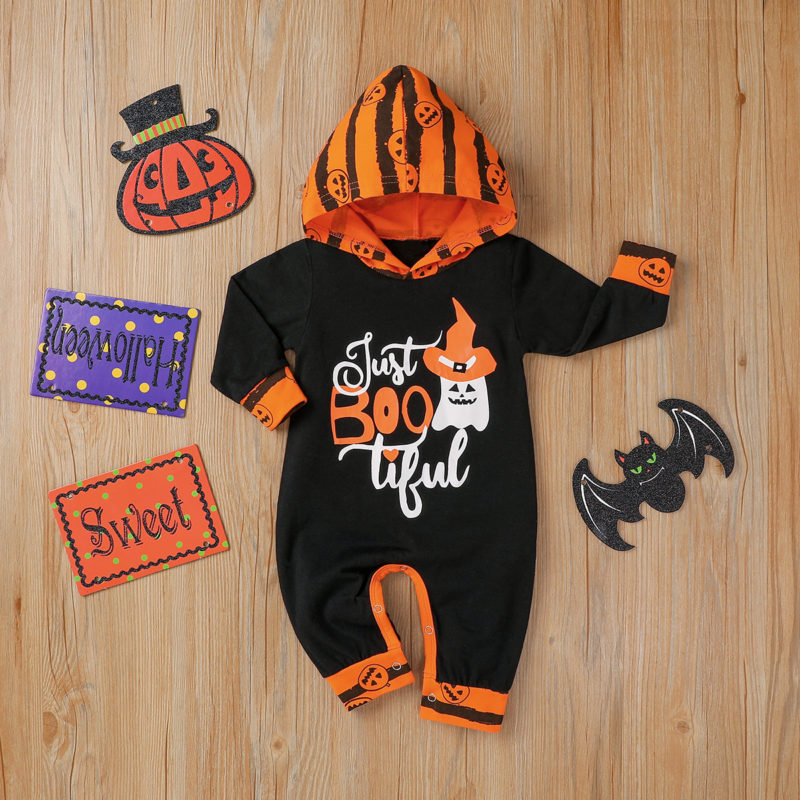 Long Sleeve Romper Baby Hooded Halloween Costume