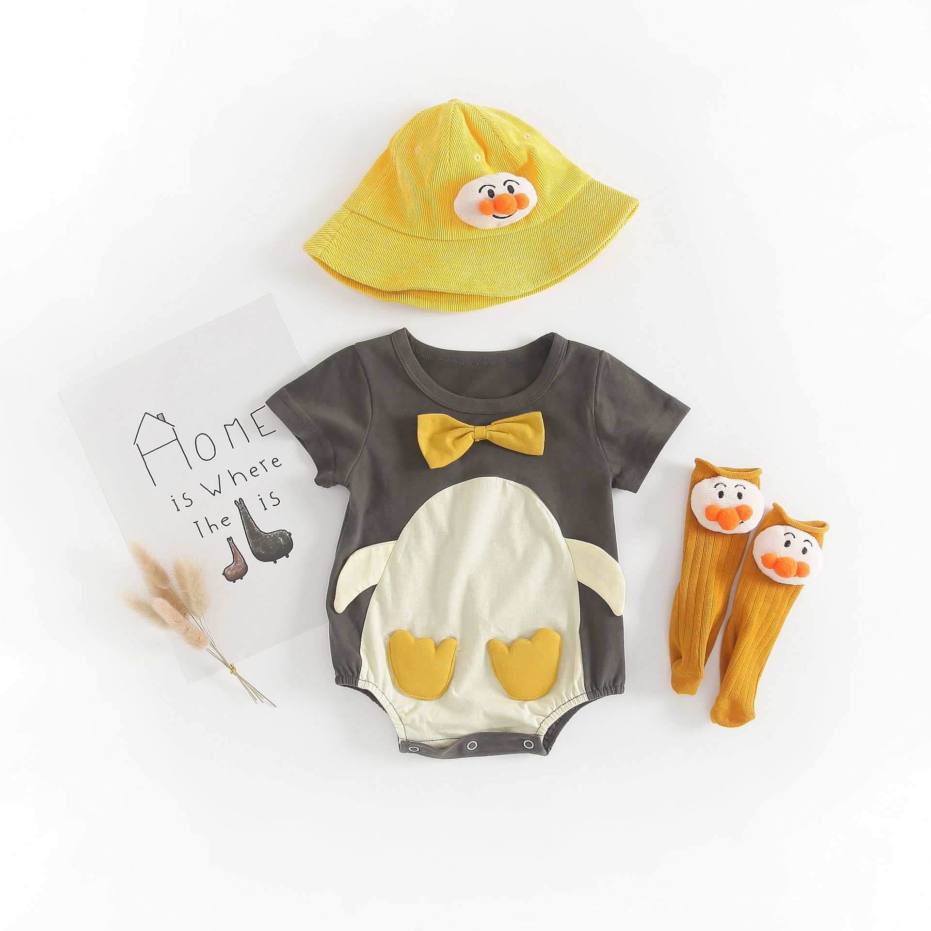 Baby Summer Romper Cute Cartoon Pattern