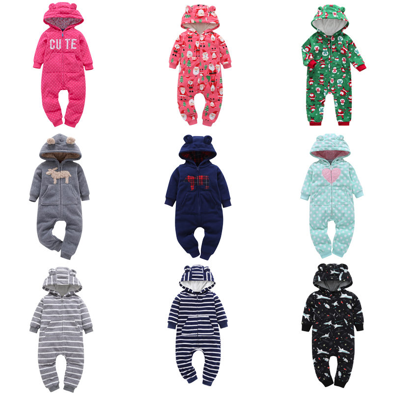 Baby Romper Jumpsuit Polar Fleece